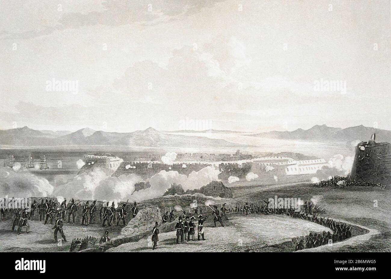 Ein britischer Marinemänner und eine französische Armee griffen im August des 8. August von See und Land aus zu einer Bomarsund-Befestigung über. Im Jahr 1854 nur 20% des Fo Stockfoto