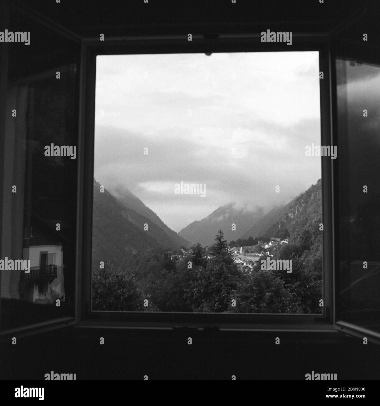 Haus in Gavarnie Stockfoto