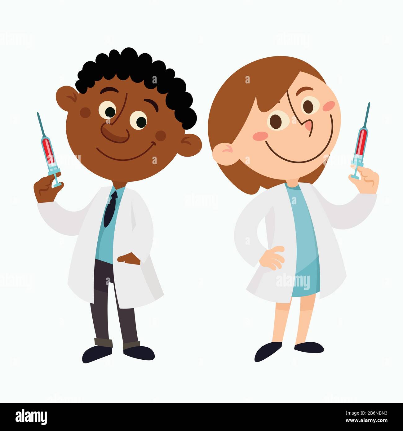 Arznei Menschen Charakter. Abbildung des Konzepts für Arzt und Gesundheitswesen Stock Vektor