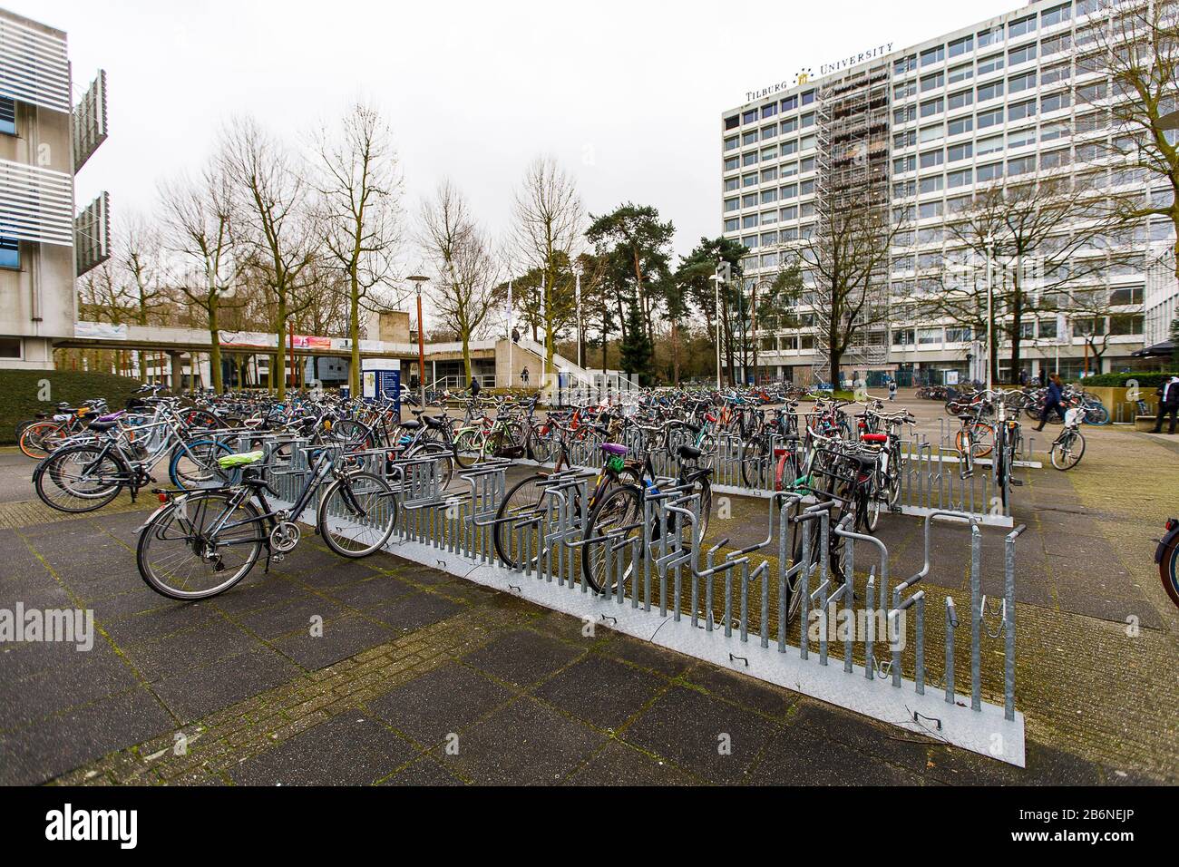 Tilburg, Niederlande. März 2020. Tilburg, Leere Stadt Tilburg wegen Corona Virus, 11-03-2020. Die Universität Tilburg ist wegen des Corona-Virus fast leer. Vorträge werden, wo möglich, per Livestream gehalten. Credit: Pro Shots/Alamy Live News Stockfoto