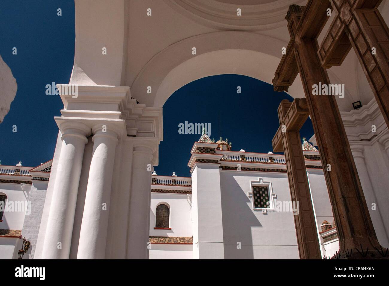 Basílica de Nuestra Señora de Copacabana, Bolivien Stockfoto