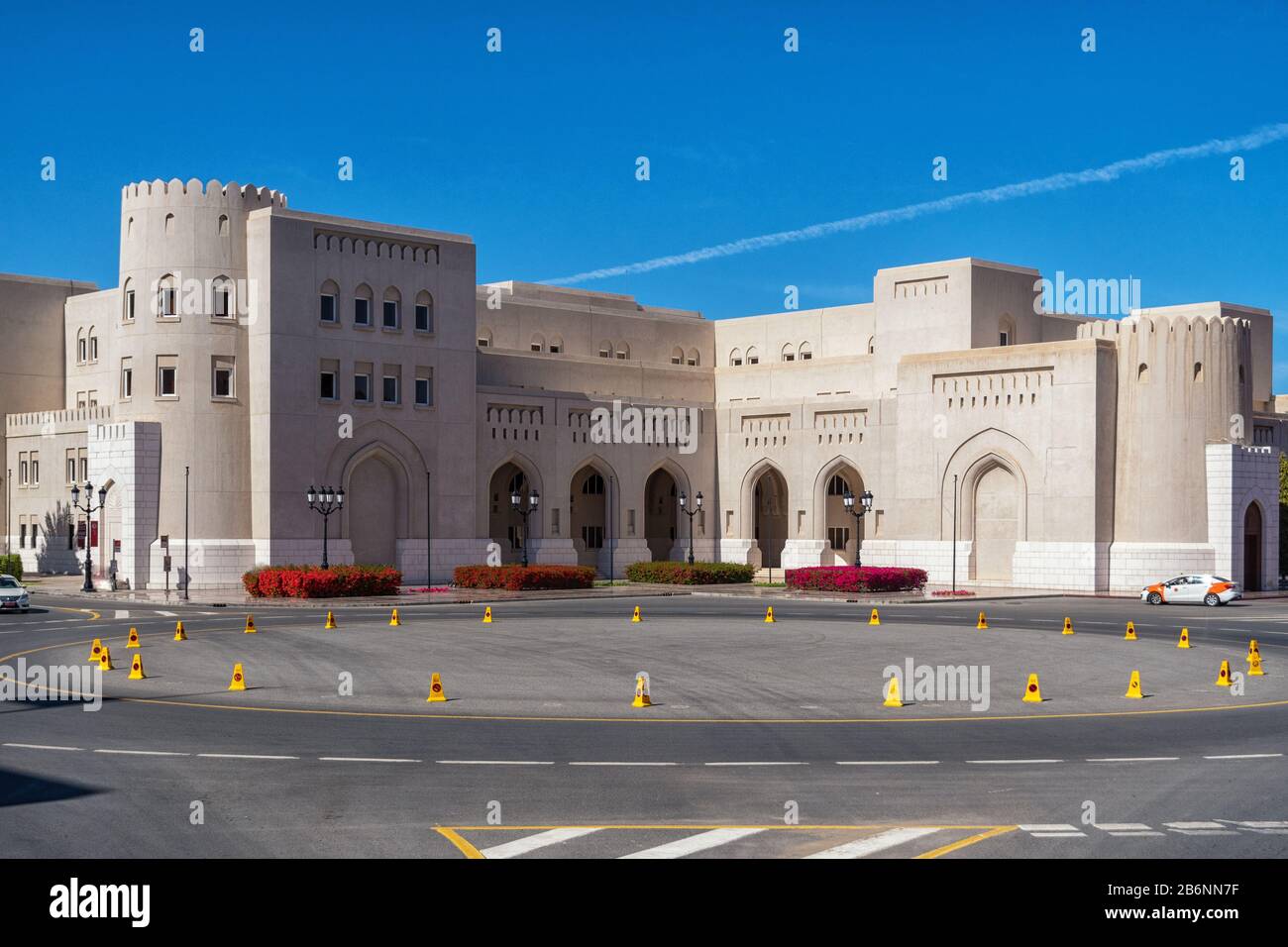 Sultanspalast Qasr al-Alam in Maskat im Oman Stockfoto