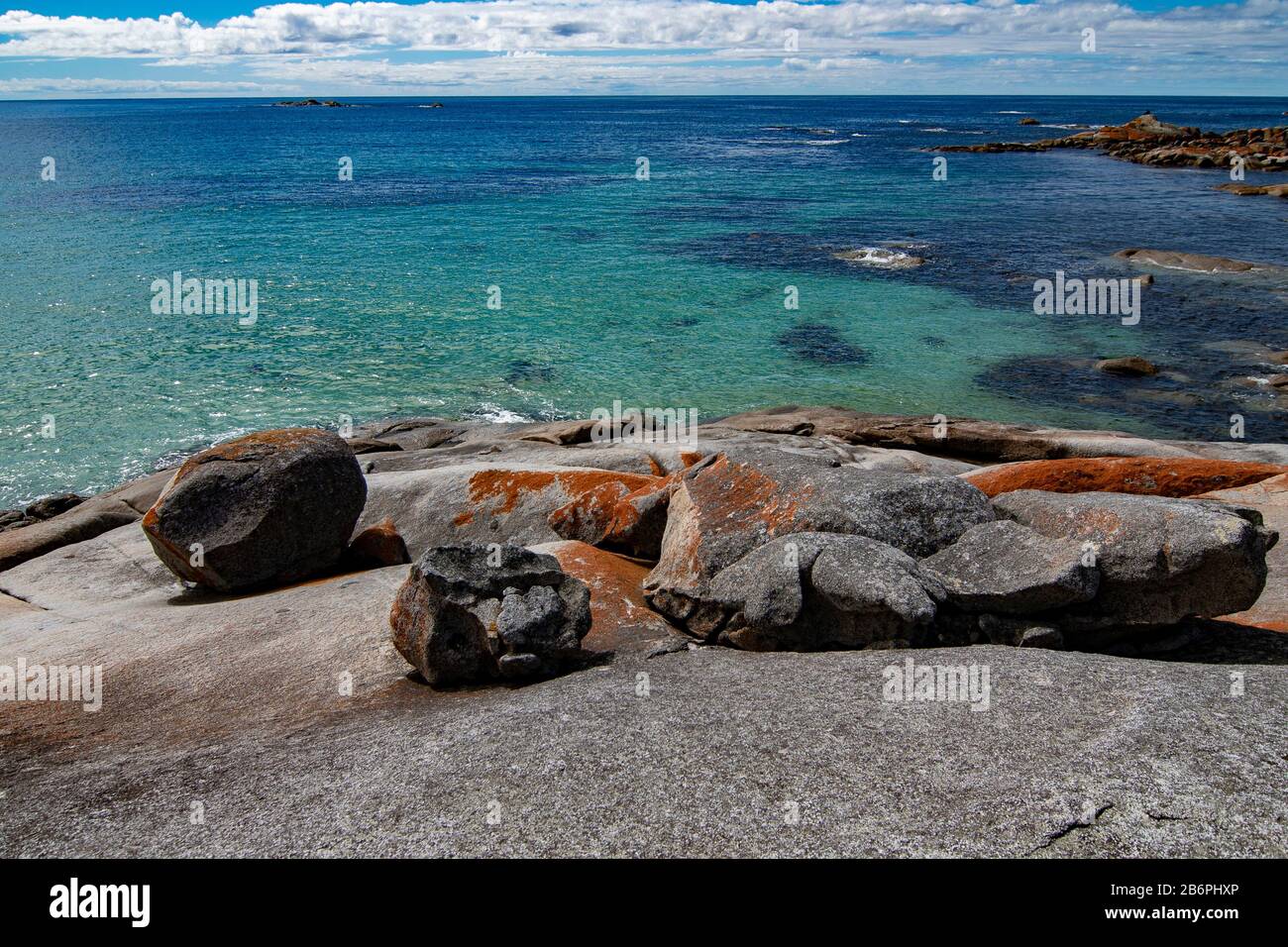 The Gardens, Bay of Fires, Tasmanien. Stockfoto