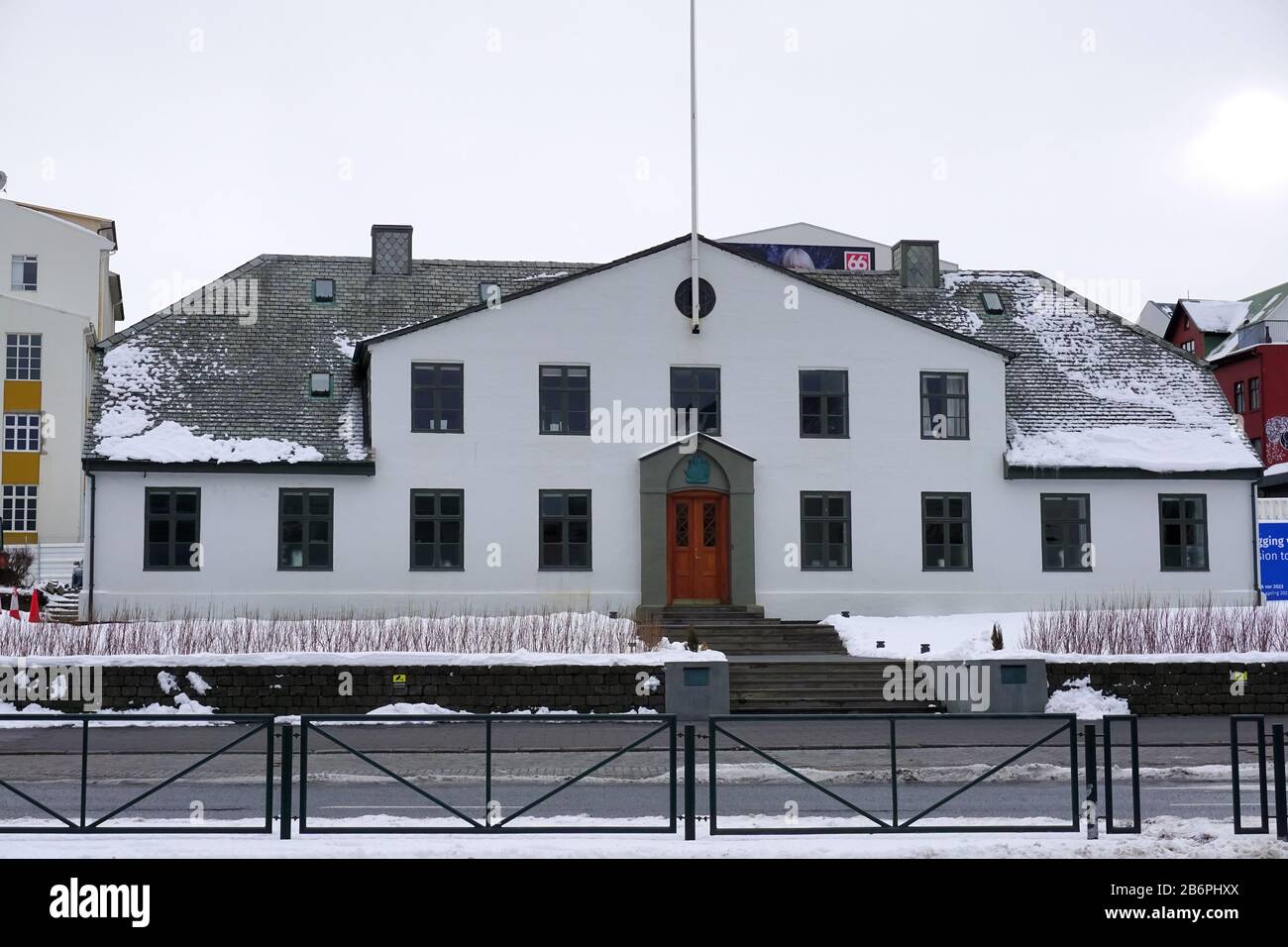 Stjórnarráðið, Iceland Prime Minister's Office, Reykjavík, Hauptstadt und größte Stadt Islands, Ísland, Europa Stockfoto