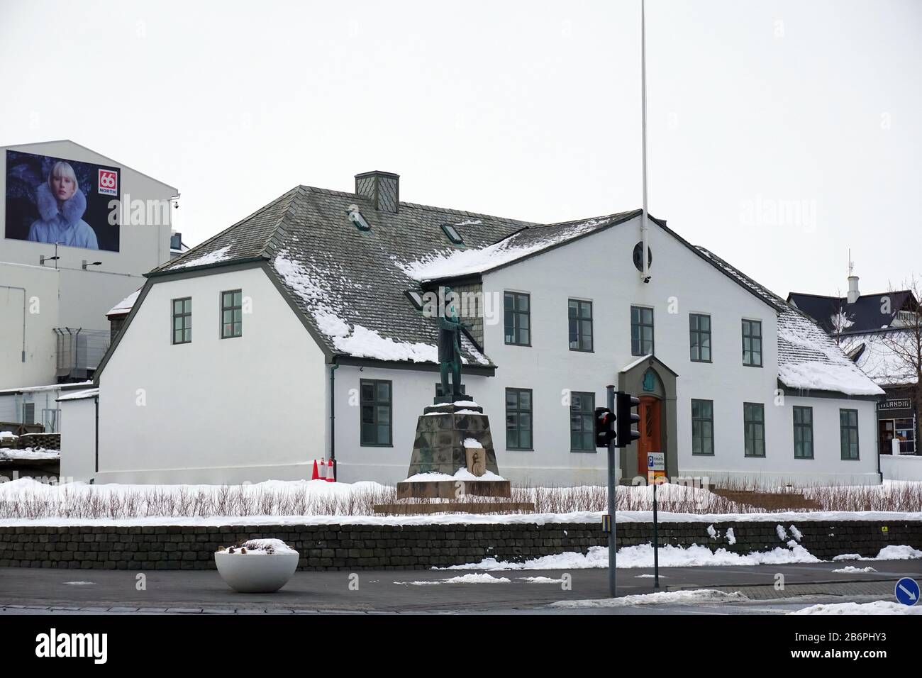 Stjórnarráðið, Iceland Prime Minister's Office, Reykjavík, Hauptstadt und größte Stadt Islands, Ísland, Europa Stockfoto