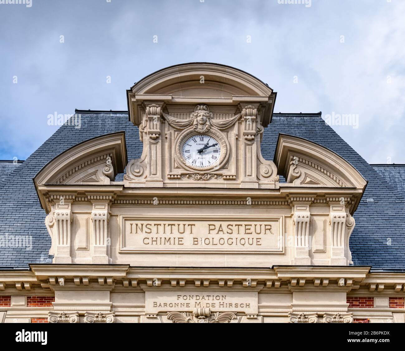 Altbau des Institut Pasteur in Paris Stockfoto