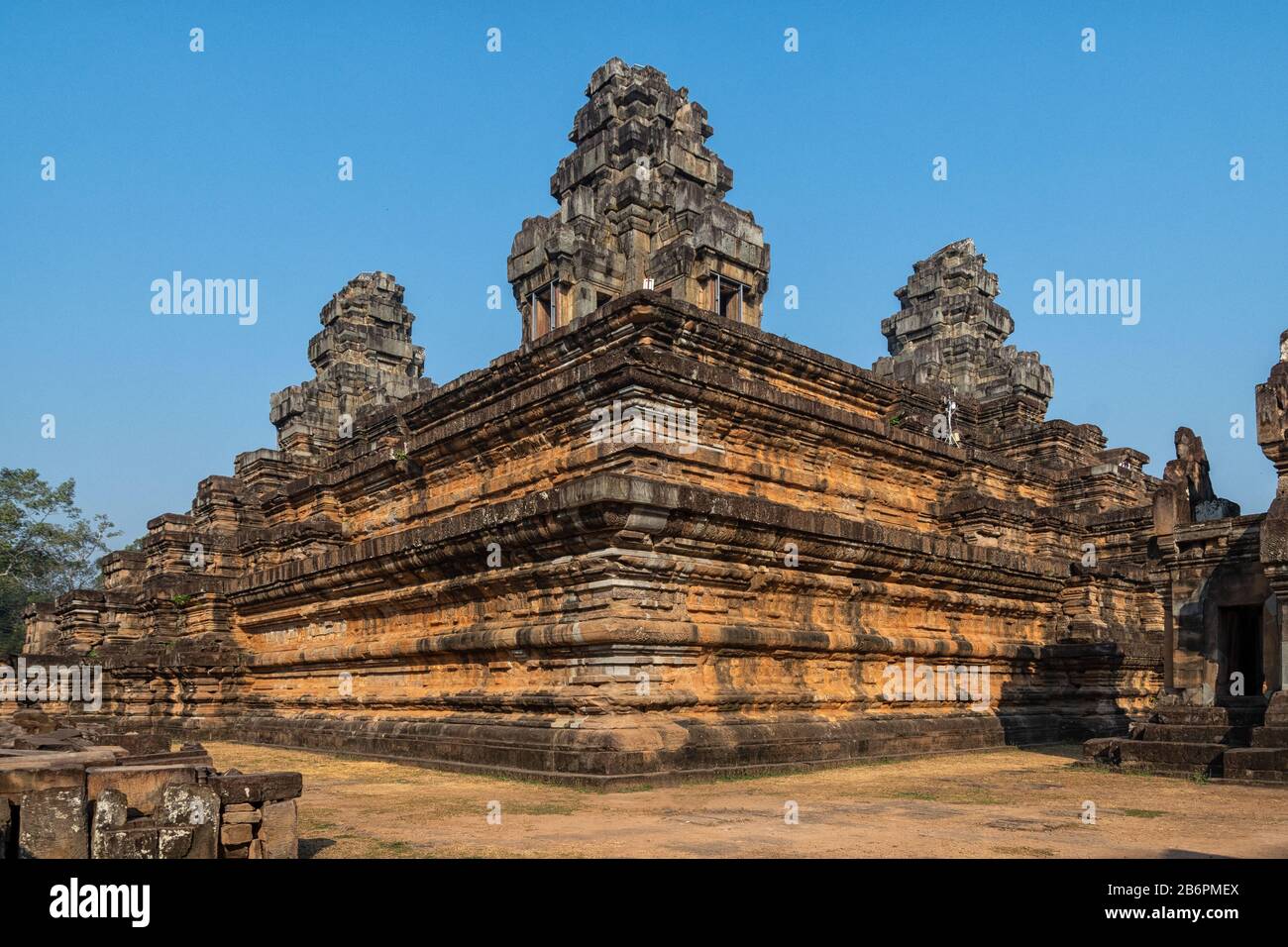 Der Tempel Ta Keo in der Nähe von Angkor Wat in Kambodscha Stockfoto