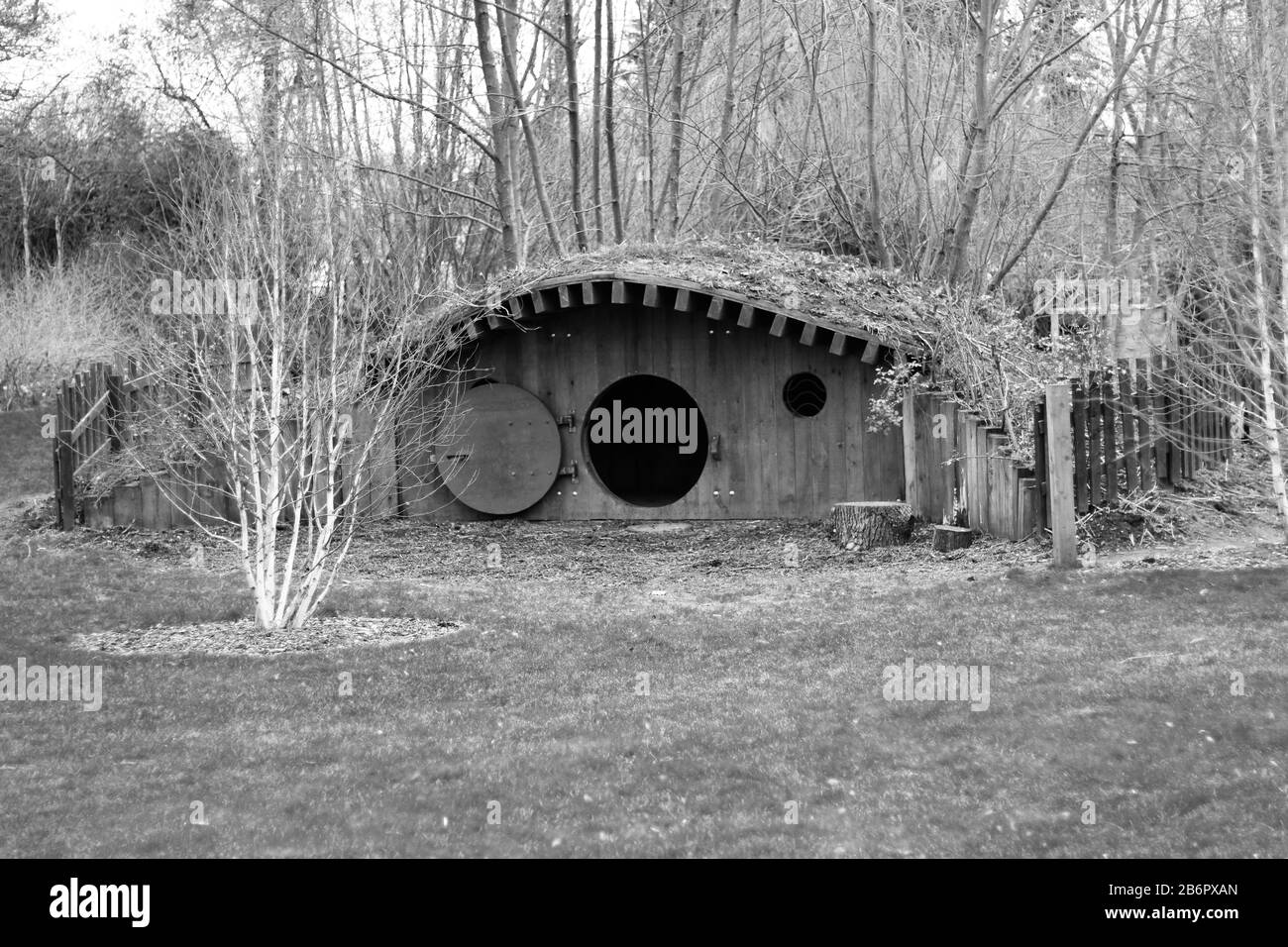 Hobbits House, Droitwich Spa, Worcestershire England UK. 07/03/2020 Hobbits sind die fiktive menschenähnliche Rasse in den Romane von J. R. R. Tolkien. Die Stockfoto