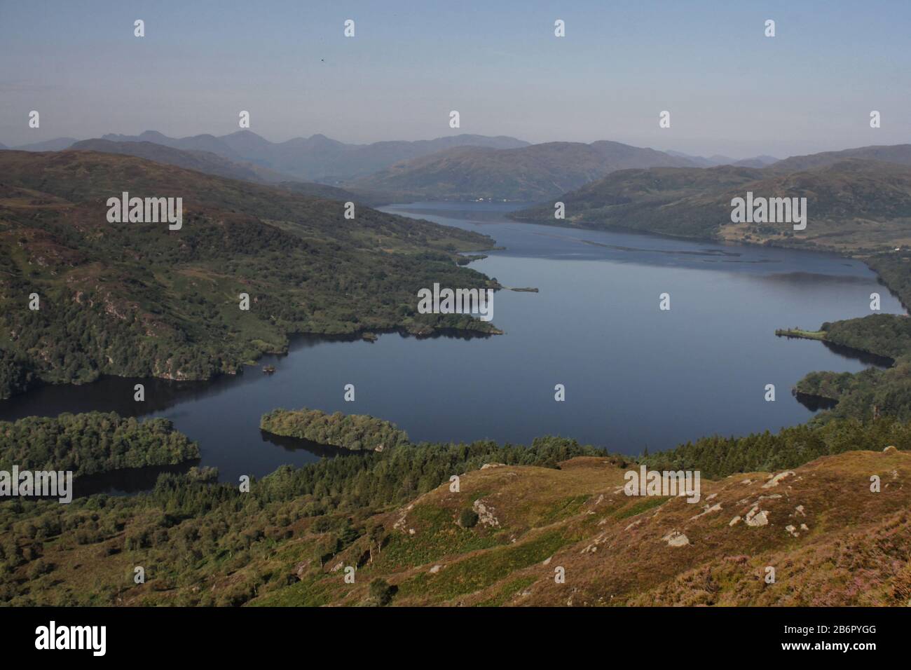 Eine wunderschöne Aussicht in den schottischen Highlands Stockfoto
