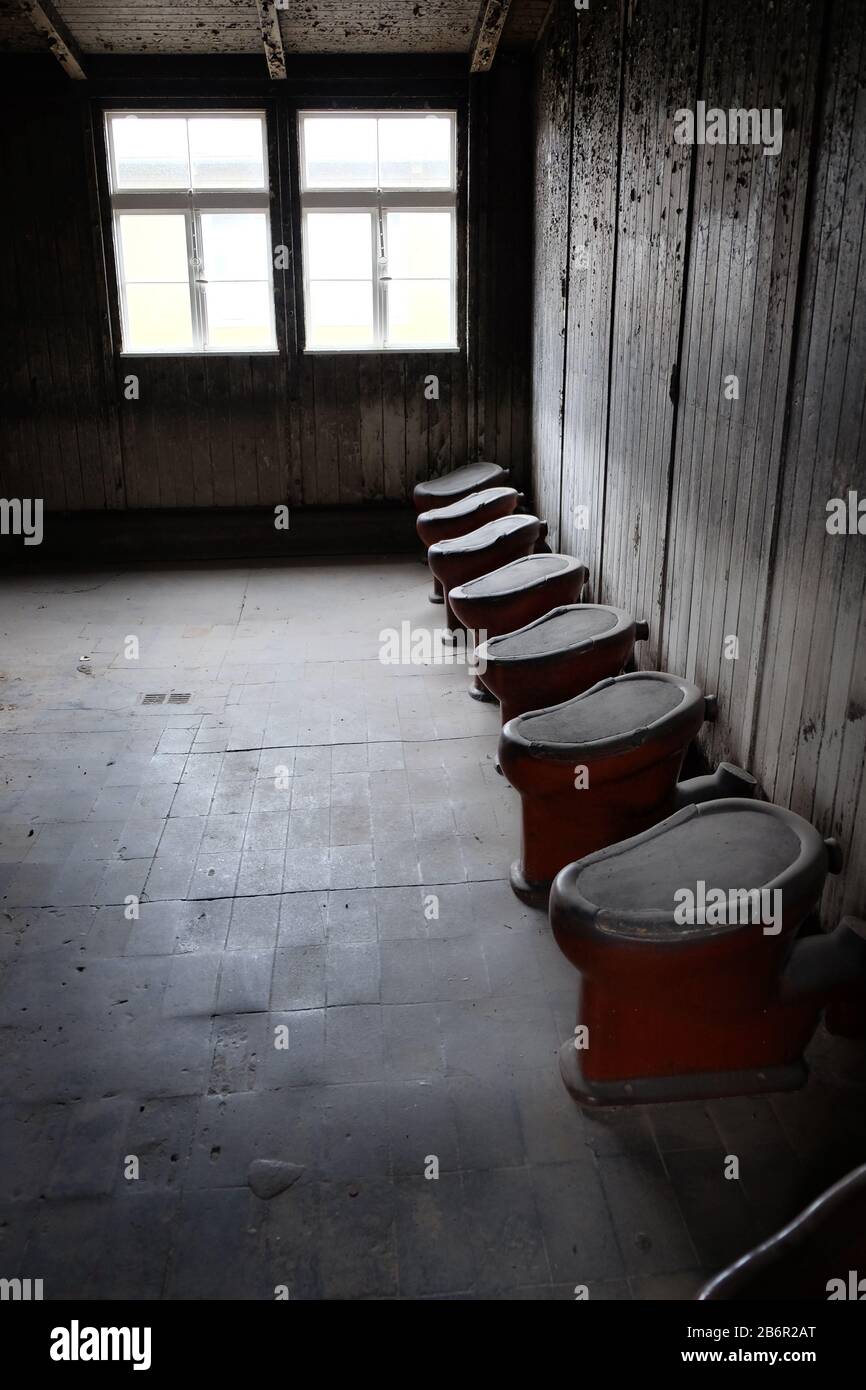 September 2019 im Konzentrationslager Sachsenhausen in Deutschland Stockfoto