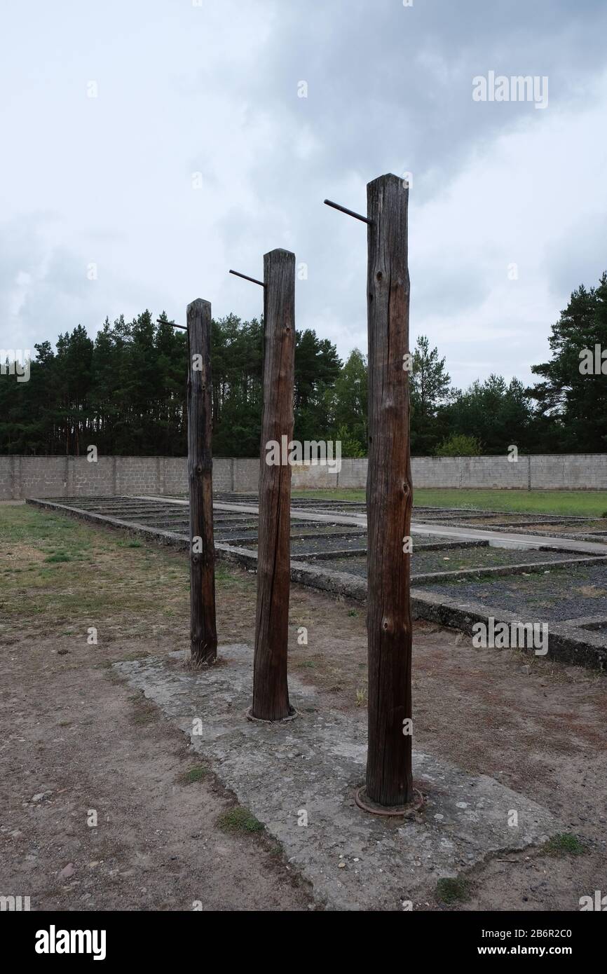 September 2019 im Konzentrationslager Sachsenhausen in Deutschland Stockfoto