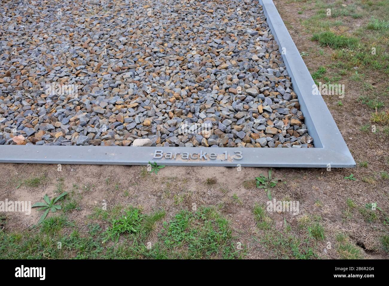 September 2019 im Konzentrationslager Sachsenhausen in Deutschland Stockfoto