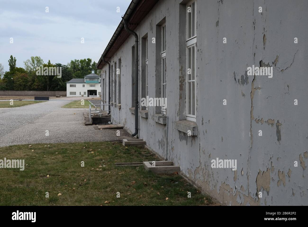 September 2019 im Konzentrationslager Sachsenhausen in Deutschland Stockfoto