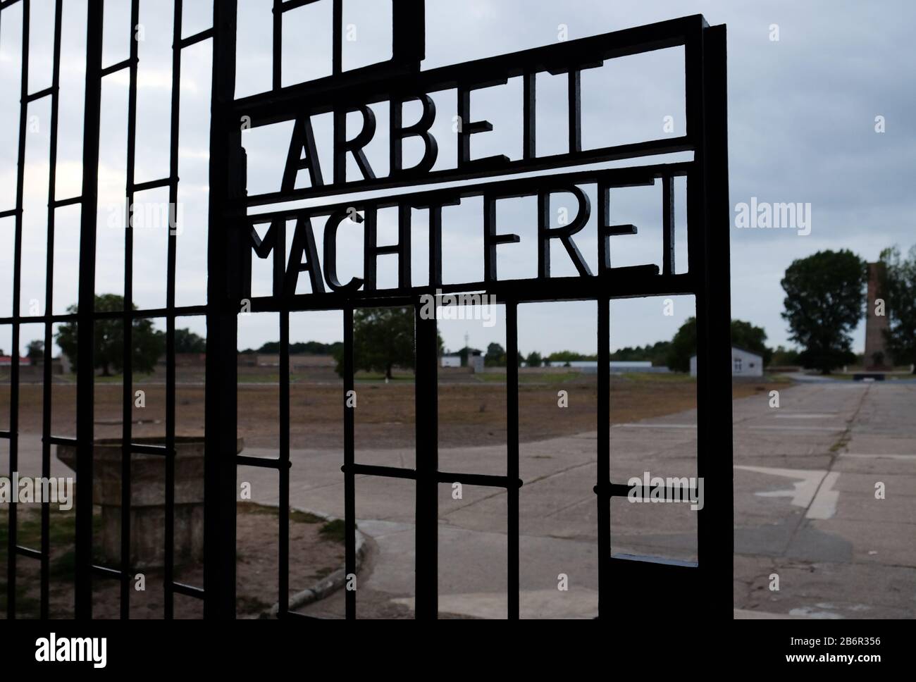September 2019 im Konzentrationslager Sachsenhausen in Deutschland Stockfoto