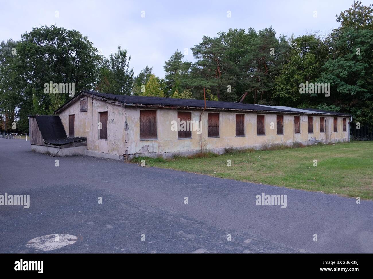 September 2019 im Konzentrationslager Sachsenhausen in Deutschland Stockfoto