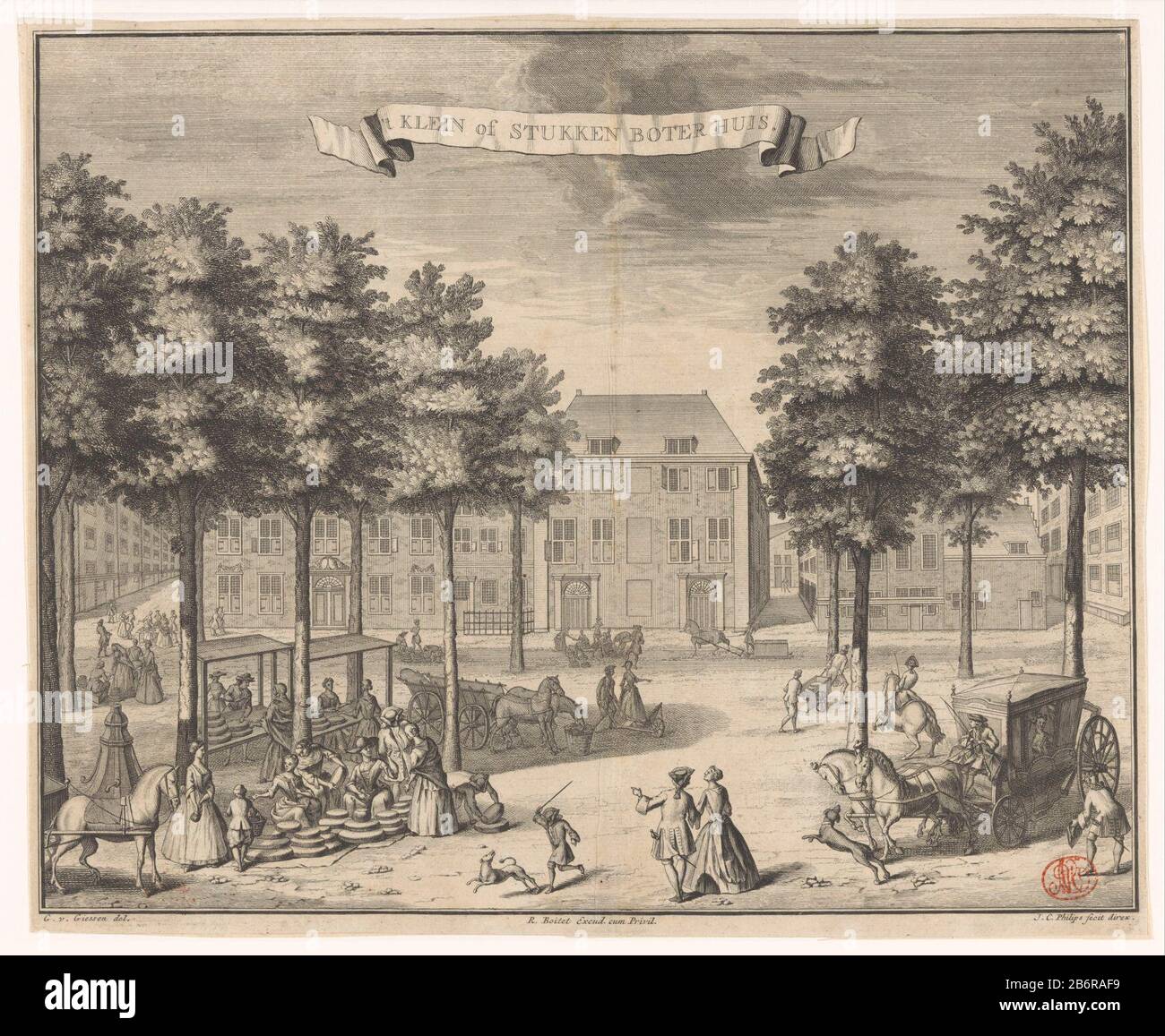 Gezicht op het Boterhuis te den Haag 't Klein von Stukken Boter Huis (titel op object) Blick auf das Butterhaus, auch bekannt als kleines Butterhaus, am Grote Markt in den Haag. Im Vordergrund eine Reihe von Marktständen und figuren. Hersteller : Druckerhersteller Jan Caspar Philips (denkmalgeschütztes Gebäude) Überwachung: Jan Caspar Philips (denkmalgeschütztes Eigentum) zur Zeichnung: Gerrit van Gießen (denkmalgeschütztes Gebäude) Herausgeber: Reinier Boitet (denkmalgeschütztes Objekt) Herausgeber: Adrian Douci Pietersz Anbieter von Privilegien Unbekanntes (denkmalgeschütztes Eigentum) Ort Herstellung: Aus Zeichnung: Der Haag Herausgeber: Delft Herausgeber: Amster Stockfoto