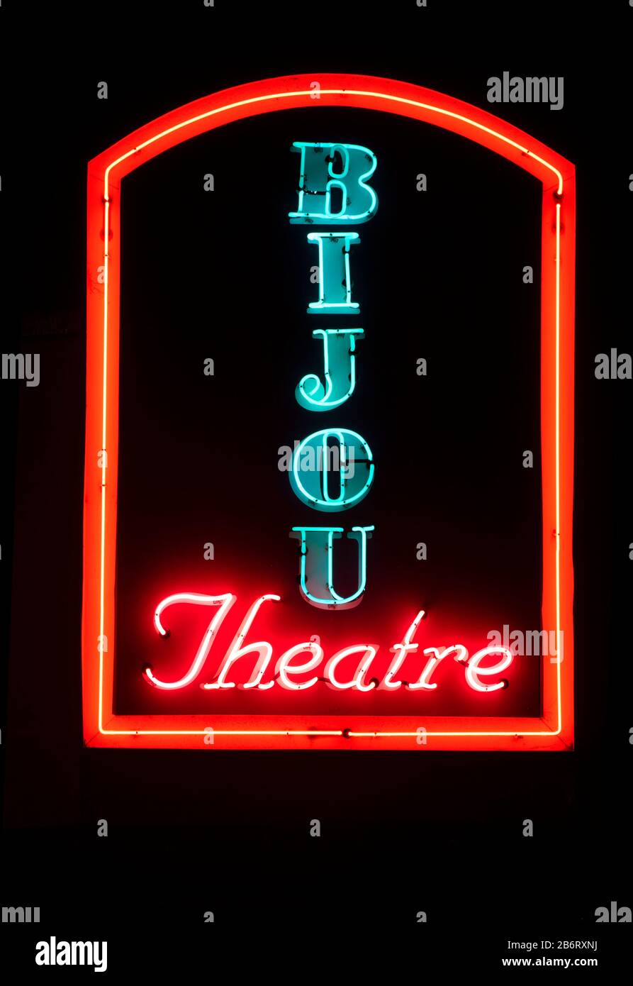 Theater Neon, Lincoln City, Oregon Stockfoto