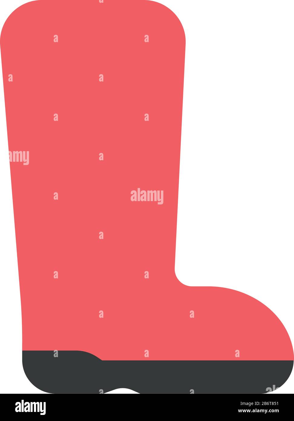 Gummistiefel auf weißem Hintergrund, Vektorgrafiken Stock Vektor