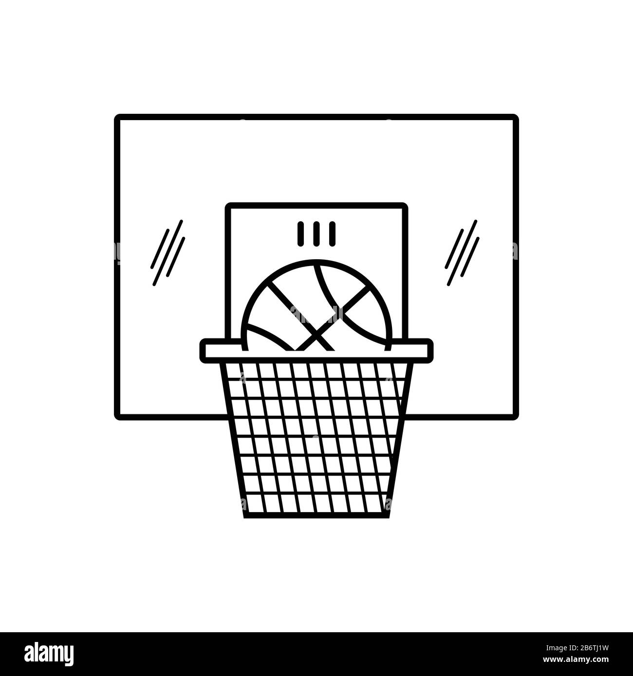 Basketball-Ikone Stock Vektor