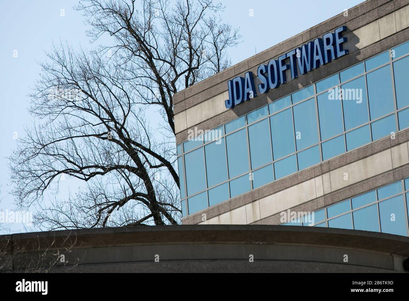 Ein Logo außerhalb einer Einrichtung, die am 8. März 2020 von der JDA Software Group in Rockville, Maryland besetzt wurde. Stockfoto