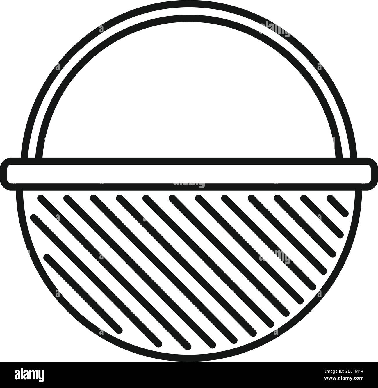 Symbol für Containerauswahl. Outline-Container-Symbol für Vektorgrafiken für Webdesign isoliert auf weißem Hintergrund Stock Vektor