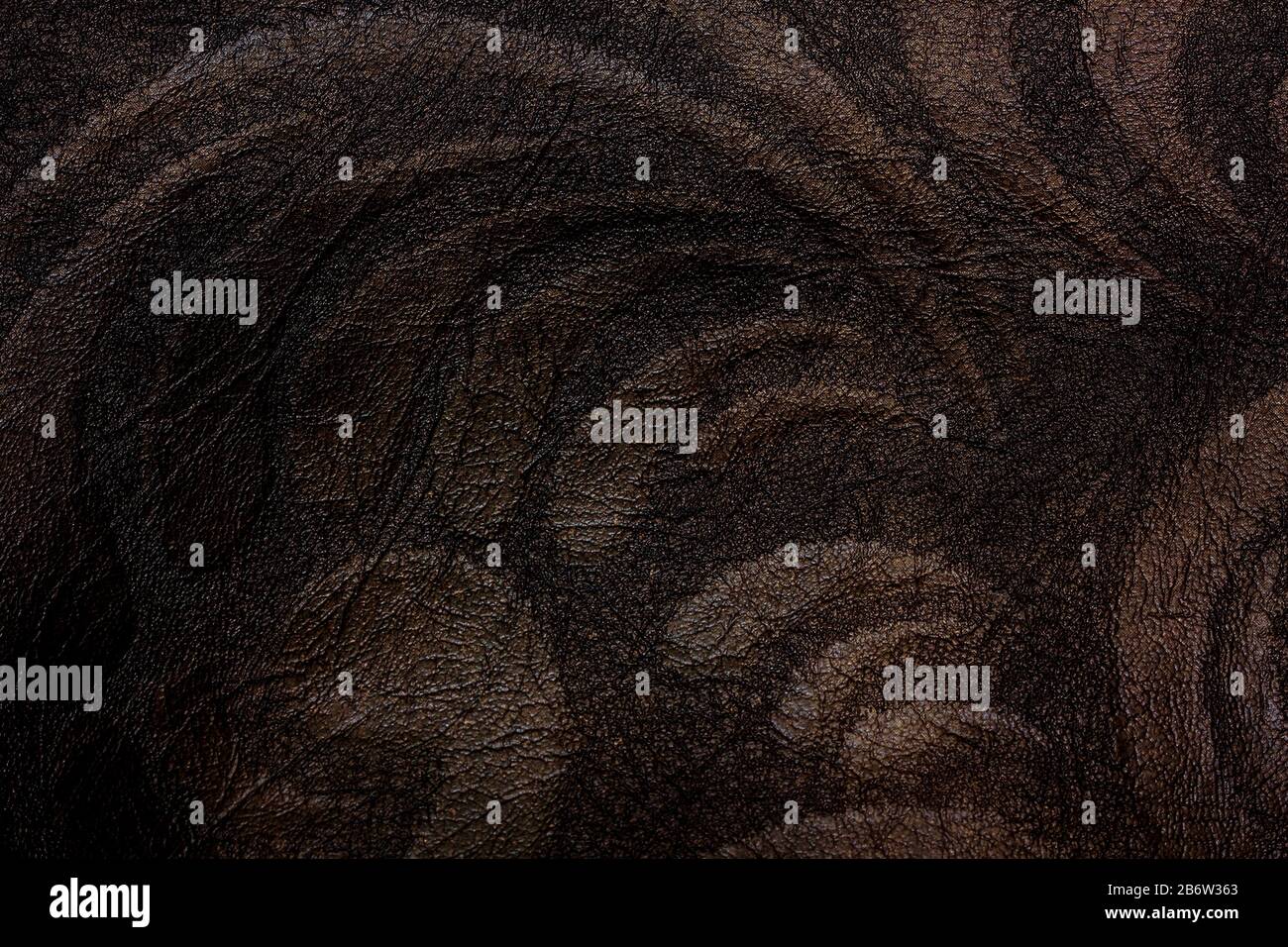 Braune Struktur aus Kunstleder mit Muster. Hintergrund Stockfoto