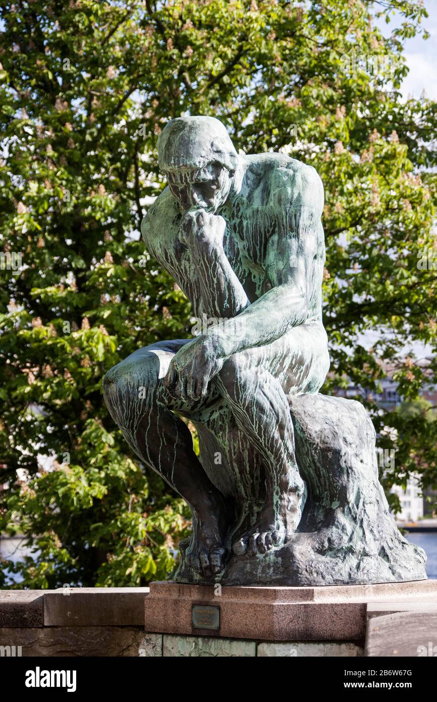 Der Denker von Auguste Rodin, Waldemarsudde, Stockholm, Schweden Stockfoto