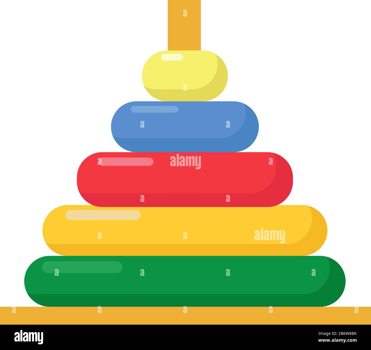 Kinder Spielzeug, Illustration, Vektor auf weißem Hintergrund. Stock Vektor