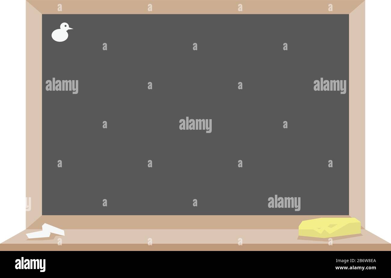 Blackboard, Illustration, Vektor auf weißem Hintergrund. Stock Vektor