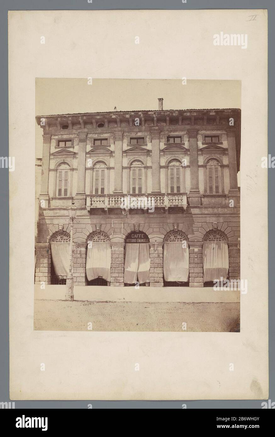 Italiaanse architectuur Italian Architecture object type: Picture Item Number: RP-F 00-5408 Dimensions: H 310 mm × W 254 mm Stockfoto