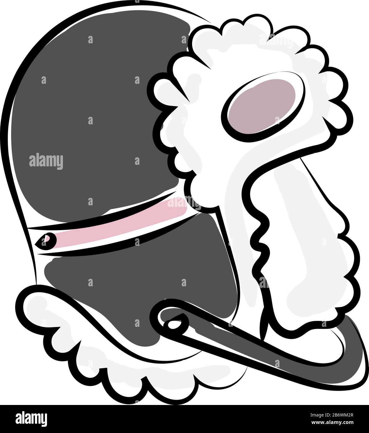 Wintermann Hut, Illustration, Vektor auf weißem Hintergrund. Stock Vektor