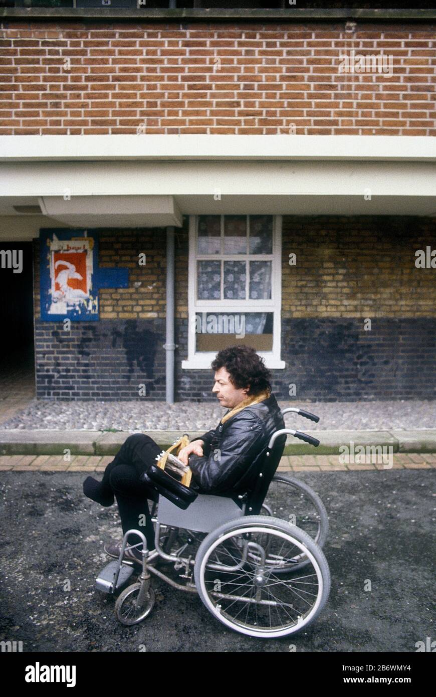 Dave Robinson von Stiff Records 1982 Stockfoto