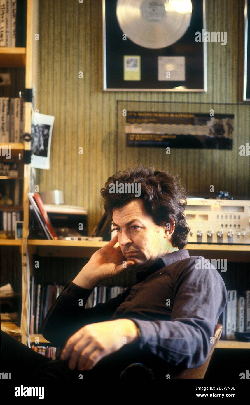 Dave Robinson von Stiff Records 1982 Stockfoto