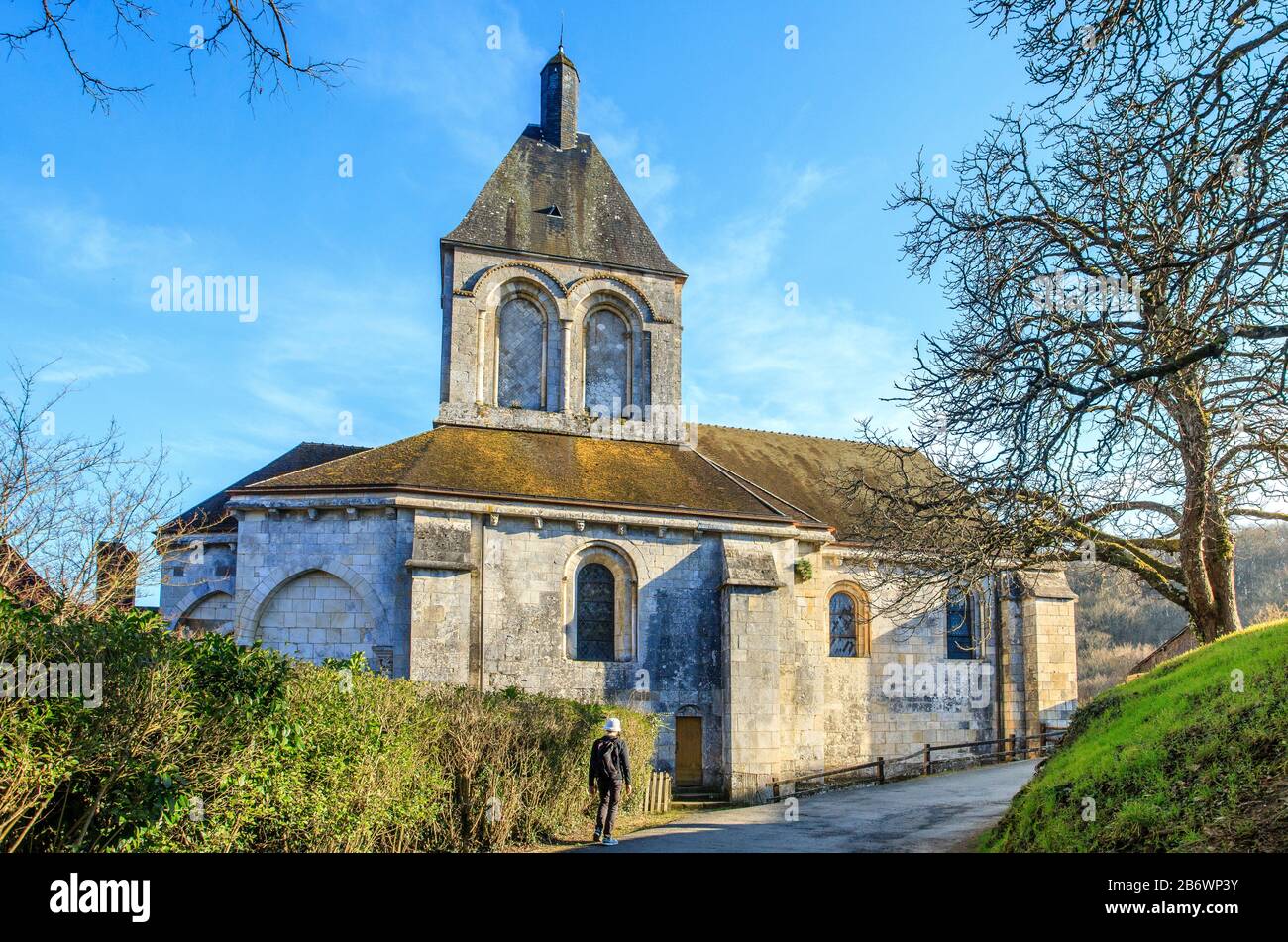 Frankreich, Indre, Berry, Creuse Valley, Gargilesse Dampierre, beschriftet Les Plus Beaux Villages de France (Die Schönsten Dörfer Frankreichs), Saint L Stockfoto