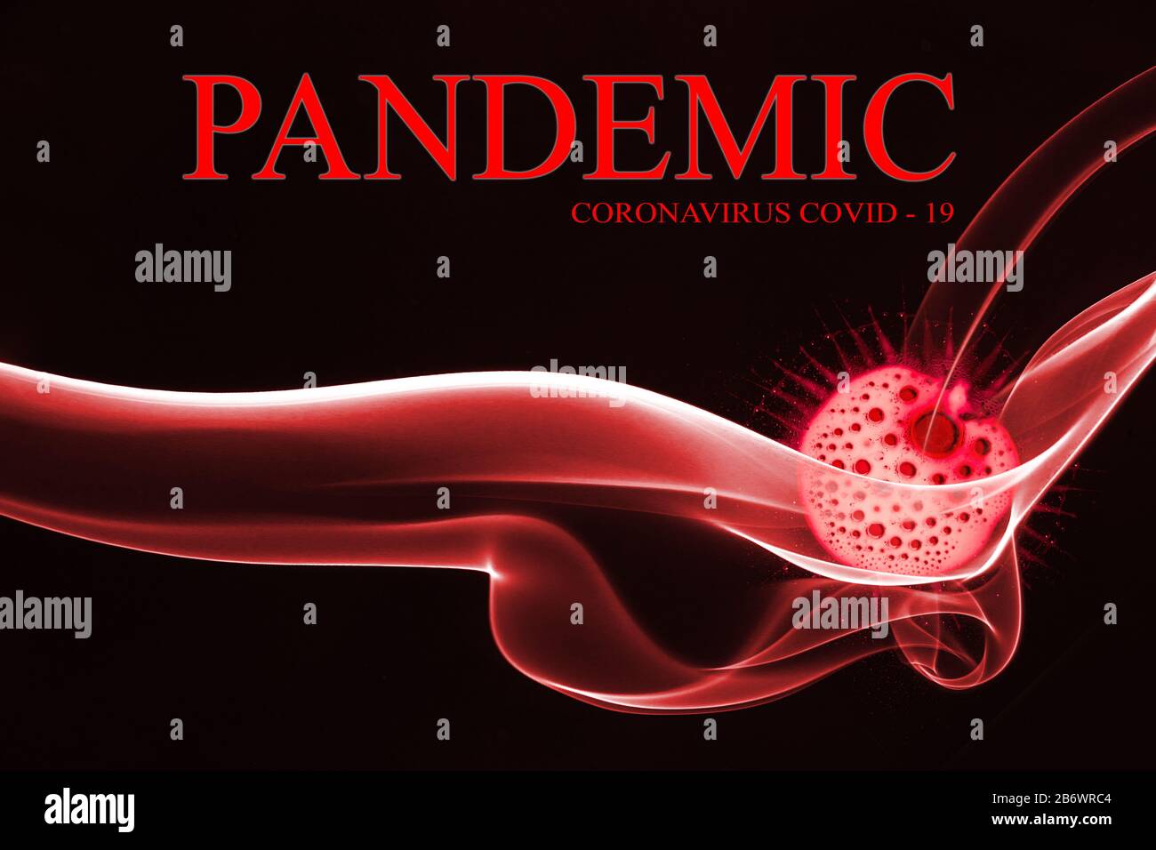 Coronavirus Disease Covid-19 Global Case Pandemiezeichen Stockfoto