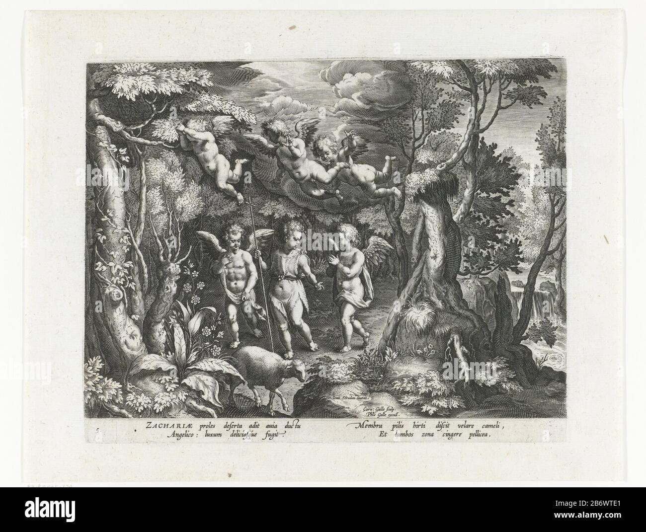 Johannes de Doper flehte die Tür an, als hij de woestijn intrekt Het leven van Johannes de Doper (serietitel) Johannes der Täufer als Kind, als er mit Kreuzgane durch eine Landschaft ging, begleitet von zwei Engeln neben ihm und drei über seinem Kopf. Das Lamm läuft für ihn aus. Unter den zeigen ein lateinisches Vers. Hersteller : Druckerhersteller Cornelis Galle (I) (denkmalgeschütztes Gebäude) zu entwerfen: Stradanus (denkmalgeschütztes Gebäude) Herausgeber: Philip Galle (denkmalgeschütztes Gebäude) Autor: Cornelis Kilian (denkmalgeschütztes Objekt) Ort Herstellung: Druckmaschine: Südniederländische Verleger: Antwerpen dating: Nach 1595 - Abou Stockfoto
