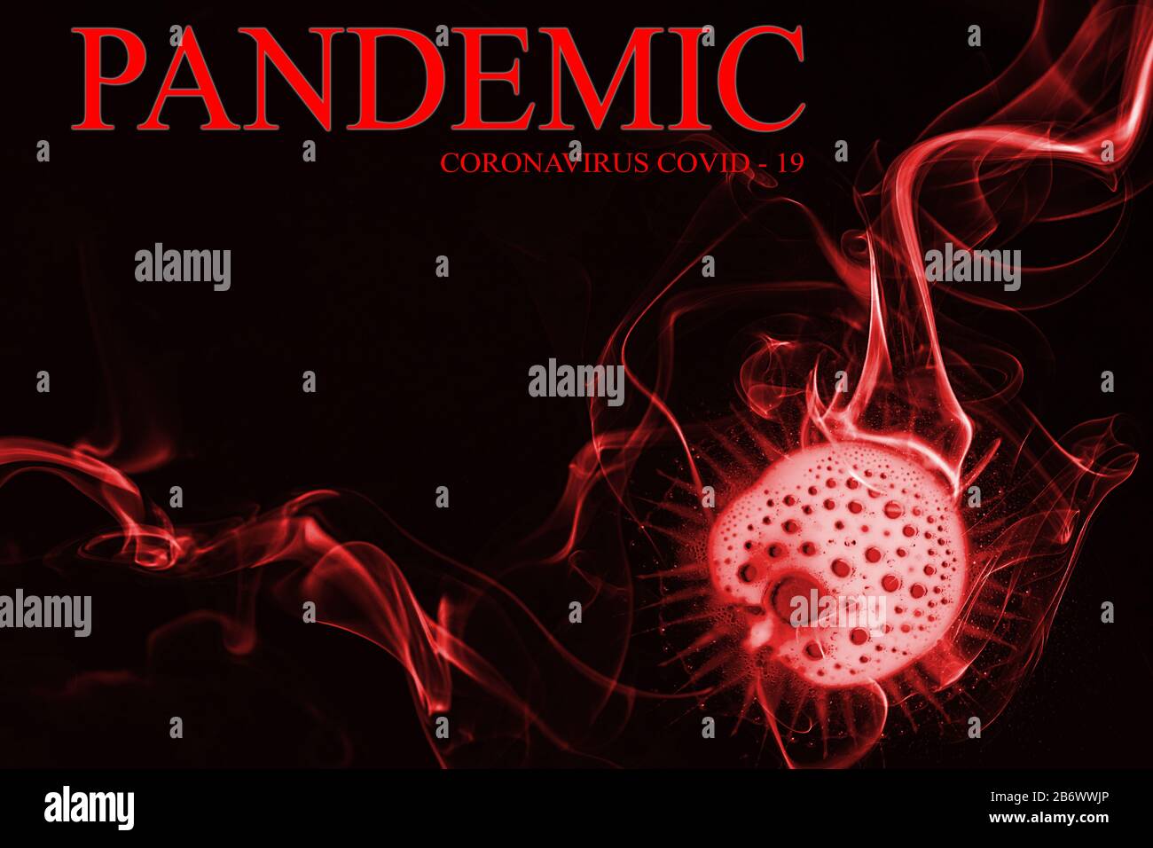 Coronavirus Disease Covid-19 Global Case Pandemiezeichen Stockfoto