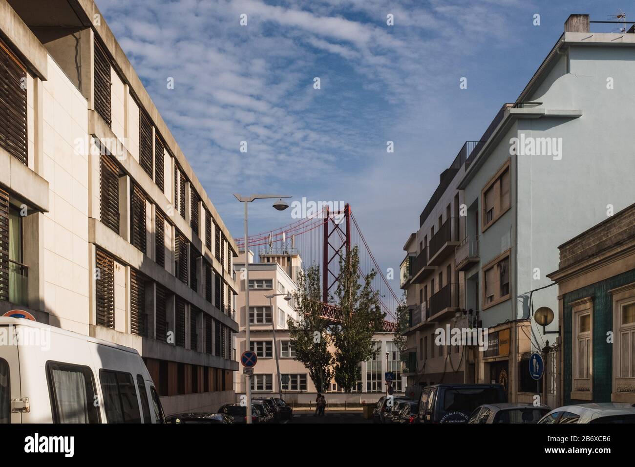 25 de Abril Brücke Lissabon Portugal Stockfoto