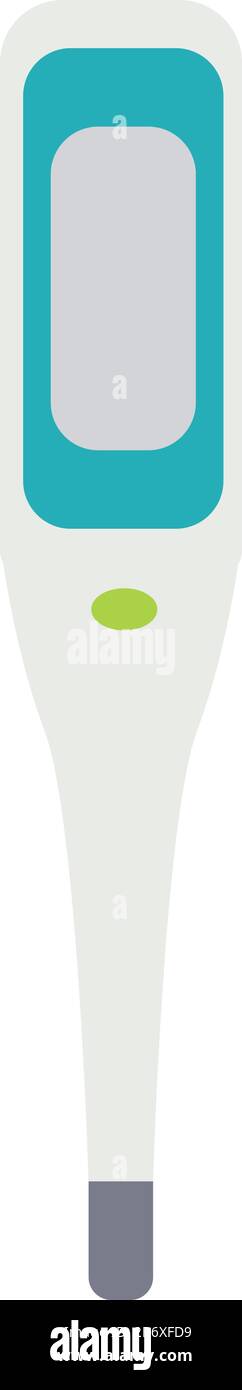 Thermometer, Illustration, Vektor auf weißem Hintergrund. Stock Vektor