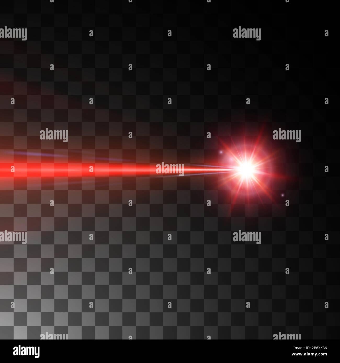 Roter Laserstrahl, Vektorgrafiken Stock Vektor