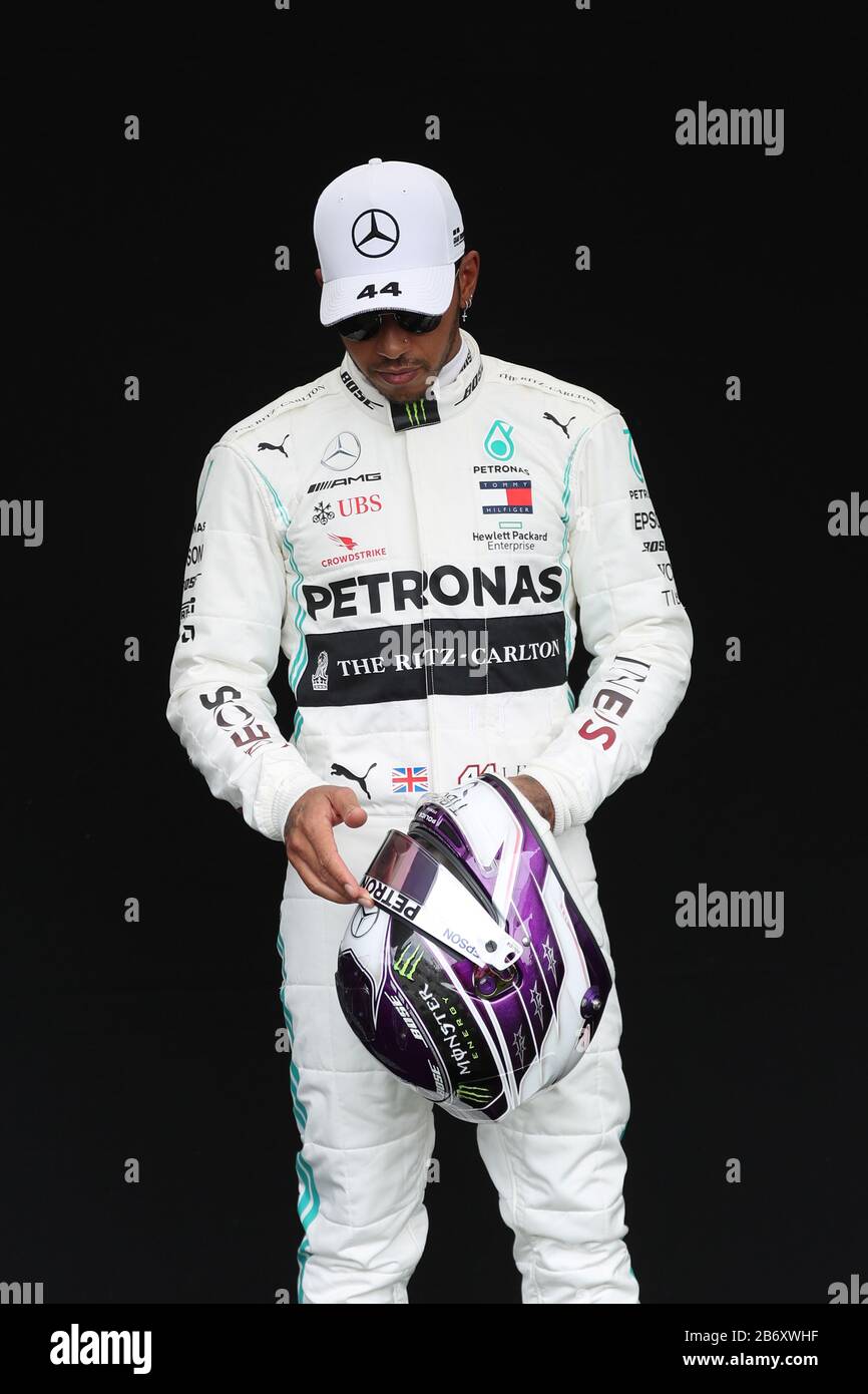 Melbourne, Australien. März 2020; Formel 1, großer Preis von Australien, Ankunftstag; Mercedes AMG Petronas, Lewis Hamilton Credit: Action Plus Sports Images/Alamy Live News Stockfoto