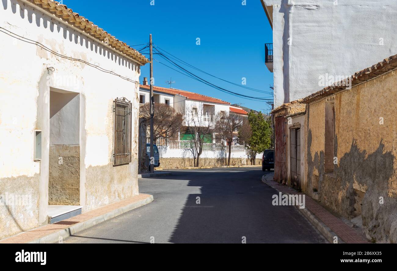 Oria eine Kleine Stadt im ländlichen Andalusien Spanien Stockfoto