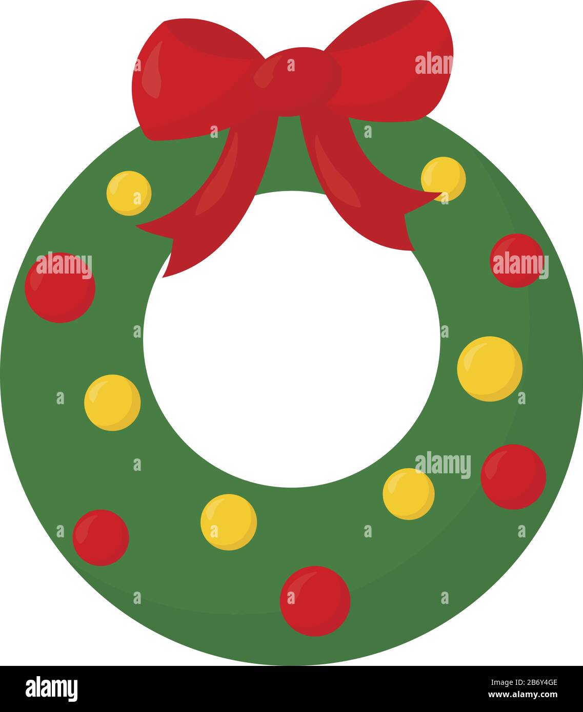 Kranz, Abbildung, Vektor auf weißem Hintergrund. Stock Vektor