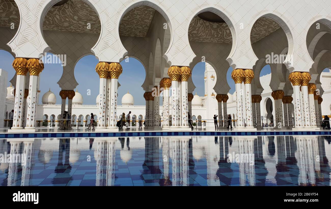 Sheikh Zayed Grand Moschee Stockfoto