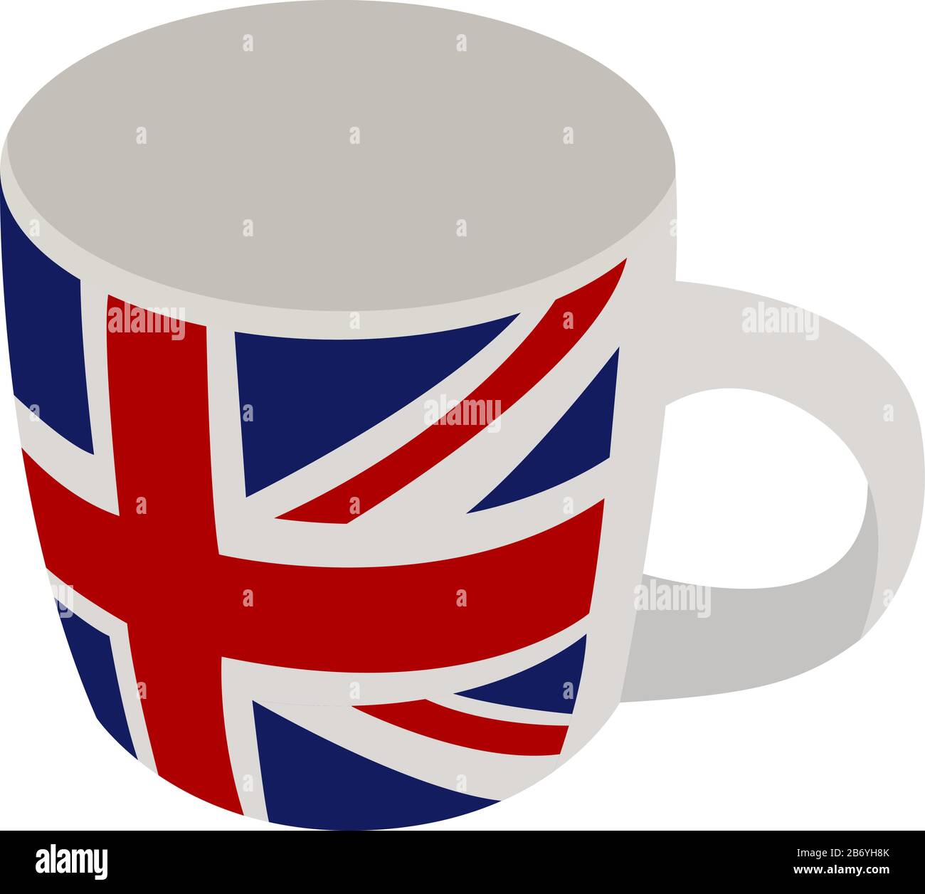 Englische Flagge, Abbildung, Vektor auf weißem Hintergrund. Stock Vektor