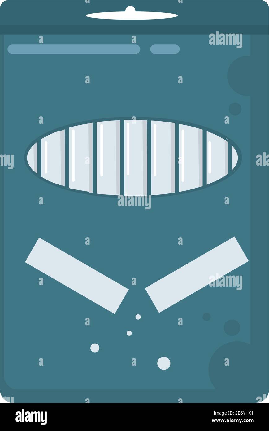 Weiße Kreide, Abbildung, Vektor auf weißem Hintergrund. Stock Vektor