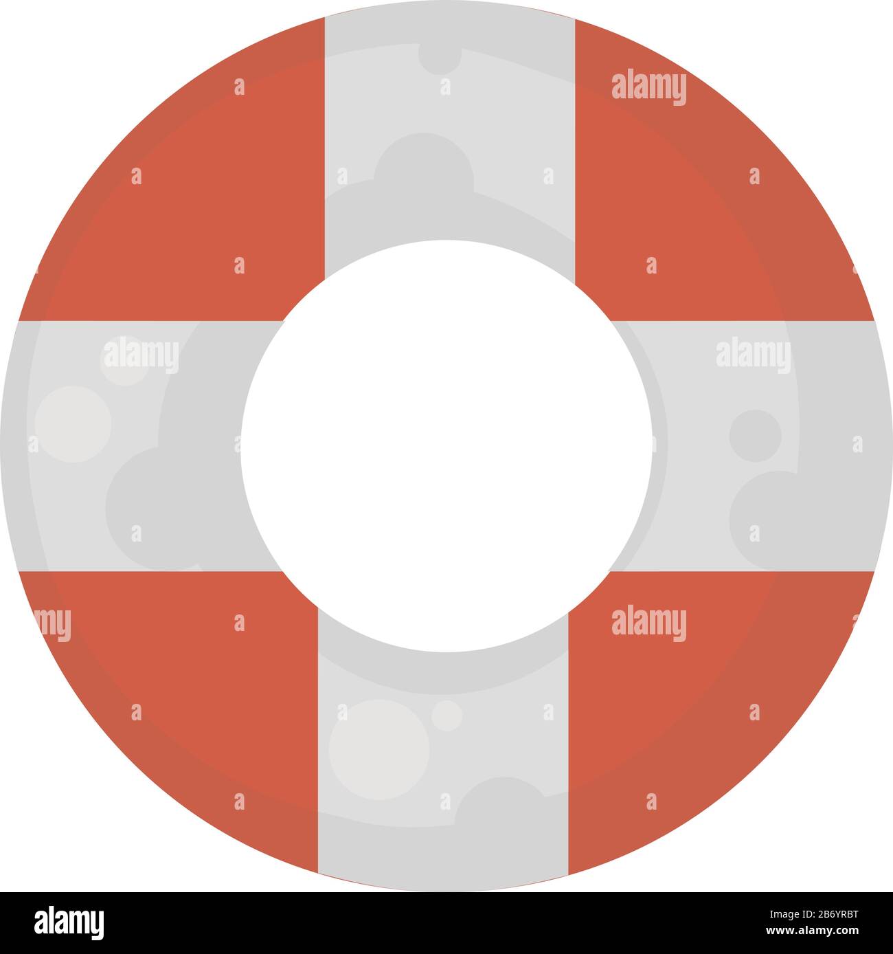 Lifebouying, Illustration, Vektor auf weißem Hintergrund. Stock Vektor