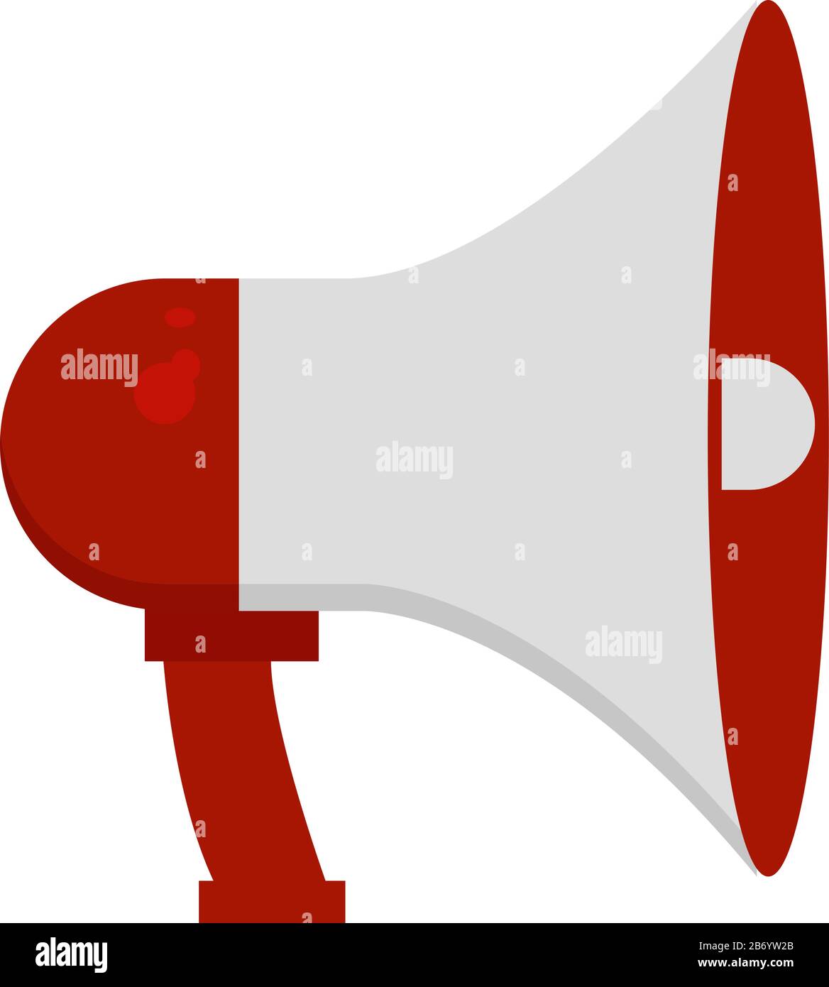 Megaphon, Illustration, Vektor auf weißem Hintergrund. Stock Vektor