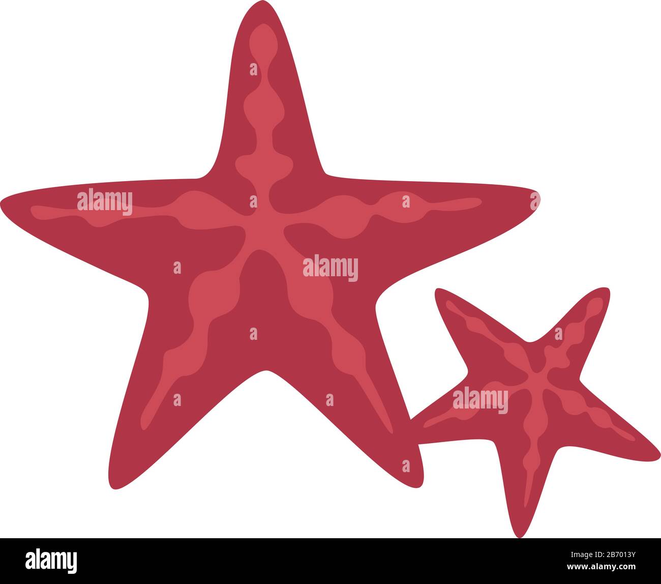 Rote Sterne, Abbildung, Vektor auf weißem Hintergrund. Stock Vektor