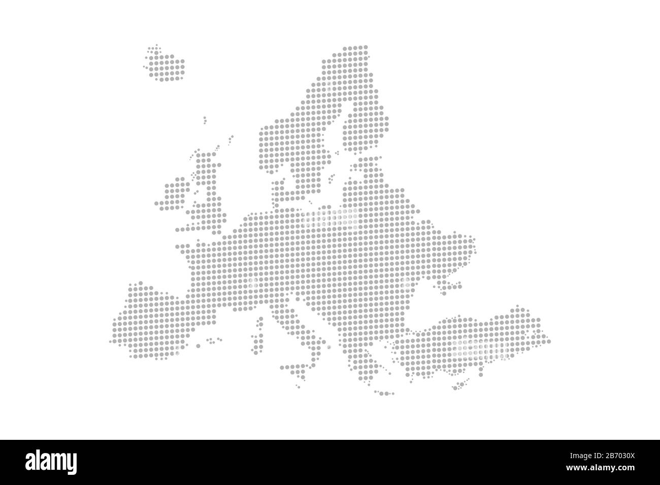Karte von Gepunkteten Europa. Vektor eps10. Stock Vektor